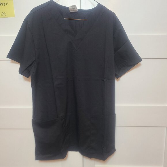 2 pack Black Vital Threads Scrubs Top Size S - Preowned - Picture 1 of 6